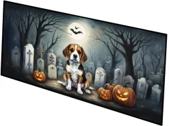 Edge Collections - Multicolor - Halloween Runner Doormat for Front Door Indoor Outdoor Entryway - 1 Piece