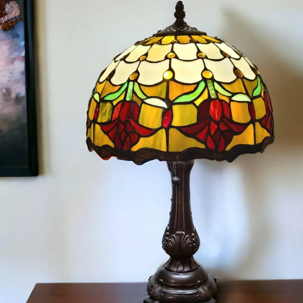 Edge Collections - Multicolor - Elegant Table Lamp with Dome Shade for Ambient Lighting - 1 Piece