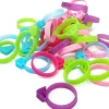 Edge Collections - Silicone Icing Bag Ties in 5 Colors for Pastry Decorating - 30 Pcs
