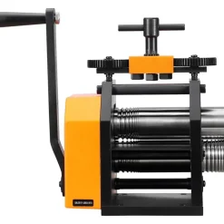 Edge Collections - Silver - 3-in-1 Jewelry Rolling Mill Machine with Adjustable Press Thickness for Sheet, Square Wire & Semicircle Wire - 1 Piece