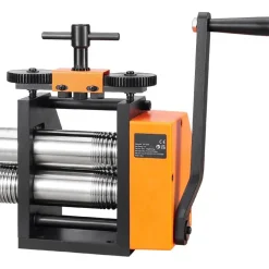 Edge Collections - Silver - 3-in-1 Jewelry Rolling Mill Machine with Adjustable Press Thickness for Sheet, Square Wire & Semicircle Wire - 1 Piece