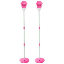 Edge Collections – Standing Bubble Machines with Colorful Lights, Music and Adjustable Height – 2 Pieces