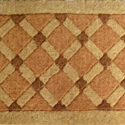 Edge Collections - 18" X 30" - Brown - Durable Coir Door Mat for Outdoor Use - 1 Piece