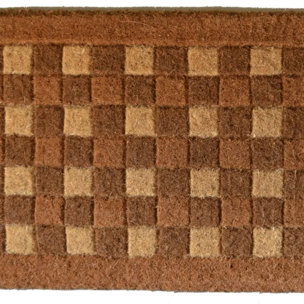 Edge Collections - 18" X 30" - Brown - Durable Coir Outdoor Door Mat - 1 Piece