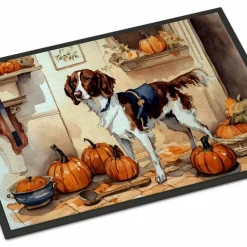 Edge Collections - 24" x 36" - Multicolor - Fall Pumpkins Doormat Indoor Outdoor, Non-Slip - 1 Piece