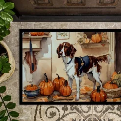 Edge Collections - 24" x 36" - Multicolor - Fall Pumpkins Doormat Indoor Outdoor, Non-Slip - 1 Piece
