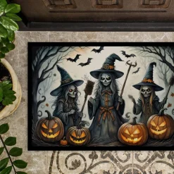 Edge Collections - 18" x 27" - Multicolor - Witches Halloween Doormat Indoor Outdoor Rug - 1 Piece