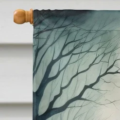 Edge Collections - 28" x 40" - Multicolor - Yellow Labrador Retriever Large Halloween House Flag Sleeve Pole Decorative Yard Banner - 1 Piece