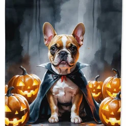Edge Collections - 11.25" X 15.5" - Multicolor - French Bulldog Halloween Garden Flag - 1 Piece