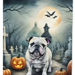 Edge Collections - 11 1/4" X 15 1/2" - Multicolor - English Bulldog Halloween Garden - 1 Piece