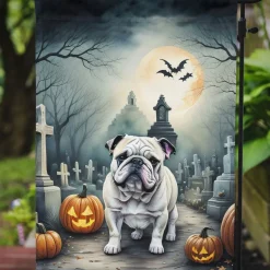 Edge Collections - 11 1/4" X 15 1/2" - Multicolor - English Bulldog Halloween Garden - 1 Piece