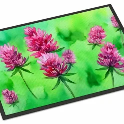 Edge Collections - 18" x 27" - Multicolor - Vermont Clover Doormat Indoor Outdoor - 1 Piece