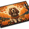 Edge Collections - 18" x 27" - Multicolor - Cocker Spaniel Fall Doormat Indoor Outdoor - 1 Piece