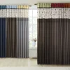 Edge Collections - 50" x 84" - Multicolor - Madison Park Floral Embroidered Curtain Panel - 1 Piece