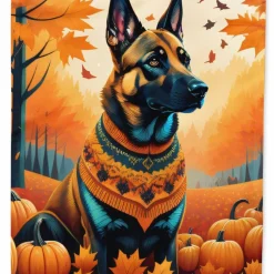 Edge Collections - 11 1/4" X 15 1/2" - Multicolor - Garden Belgian Malinois Decorative Yard Flag - 1 Piece