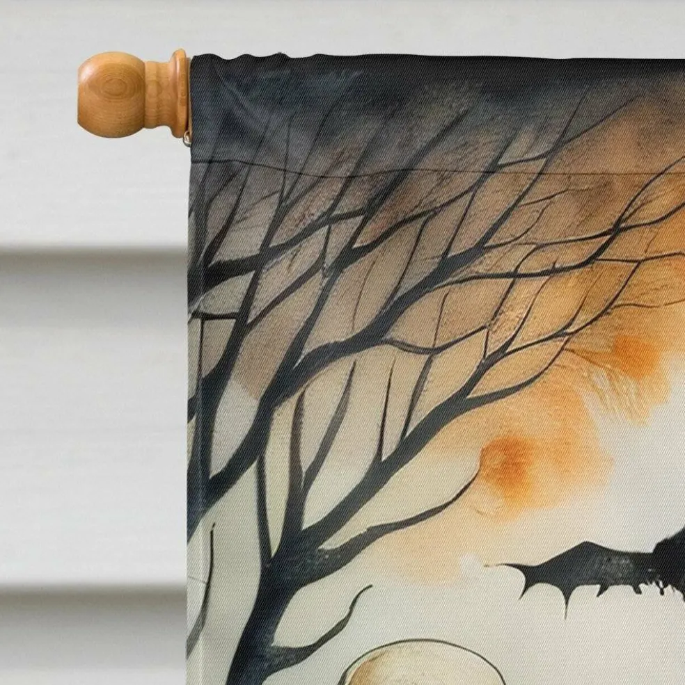 Edge Collections - 28" x 40" - Multicolor - Skeleton Spooky Large House Flag Decorative Outside Banner - 1 Piece