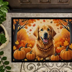 Edge Collections - 18" x 27" - Multicolor - Retriever Fall Doormat Non-Slip, Washable - 1 Piece