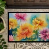 Edge Collections - 18" x 27" - Multicolor - Lilies Doormat  Indoor Outdoor - 1 Piece