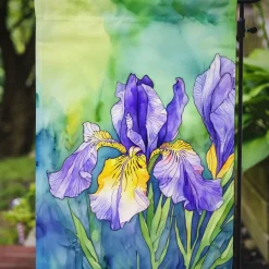 Edge Collections - 11 1/4" X 15 1/2" - Multicolor - Garden Tennessee Iris Decorative Garden Flag - 1 Piece