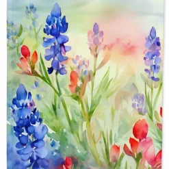 Edge Collections - 11.25" X 15.5" - Multicolor - Garden Flag Texas Bluebonnets Decorative Yard Flag - 1 Piece