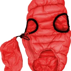 Edge Collections - X-Small - Red - Pursuit Quilted Ultra-Plush Thermal Dog Jacket - 1 Piece