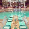 Edge Collection - White - Under The Sea Party Decorations White Bubble Garlands - 1 Piece