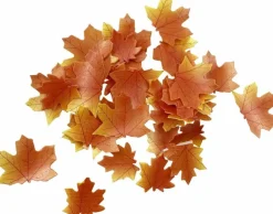 Edible Fall Leaves Set of 35 Thanksgiving Cake Decorations,(Brown)