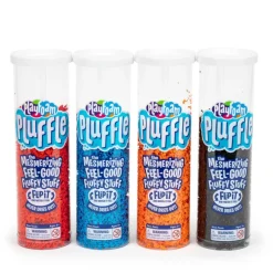 Educational Insights Black, Red, Blue 'n Orange Pluffle Playfoam Set