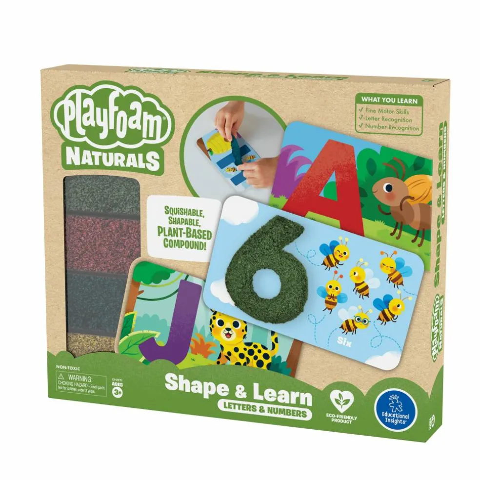 Educational Insights Playfoam Naturals Shape & Learn Letters & Numbers