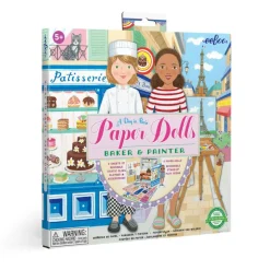 eeBoo Baker & Painter Paper Dolls Reusable Set