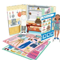 eeBoo Baker & Painter Paper Dolls Reusable Set