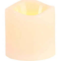 Elanze Designs Cherish Yesterdays, Dreams Tomorrows, Live Todays - Henry David Thoreau -  8x4 inch Brown/Orange Glass LED Votive Candle Holder