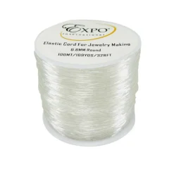 Elastic Stretch String Cord for Jewelry Making 0.6mm, in 100m Spool
