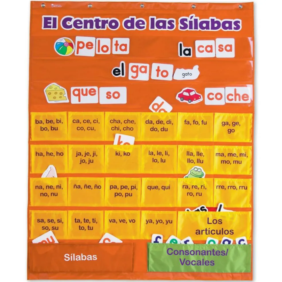 El Centro de las silabas Pocket Chart (Spanish Syllables)