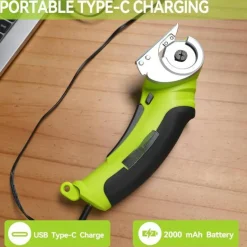 Electric Scissors 4.2V Cordless Cutter with Rechargeable Battery, Heavy Duty Cardboard Cutter Tool for Carpet, Leather, Fabric, Plastic & DIY Crafts