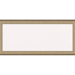 Elegant Brushed Narrow Framed Corkboard, White Cork