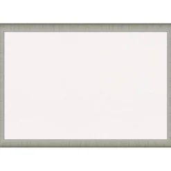 Elegant Brushed Narrow Framed Corkboard, White Cork