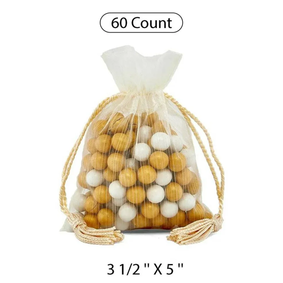 Elegant Brushed Organza Bag 3 1/2" x 5"