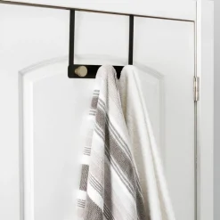 Elle Décor Black 3 Hook Over the Door Hook