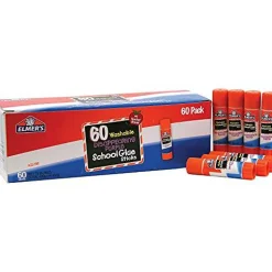 Elmer's Disappearing Purple School Glue Sticks, Washable, 7 Grams, 60 Count