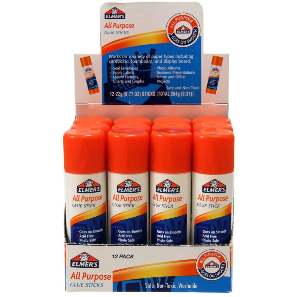 Elmer's® 0.77oz. All Purpose Glue Sticks, 12ct.