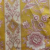 Elyse on Linen Honeysuckle Print Linen Drapery Fabric By the Yard
