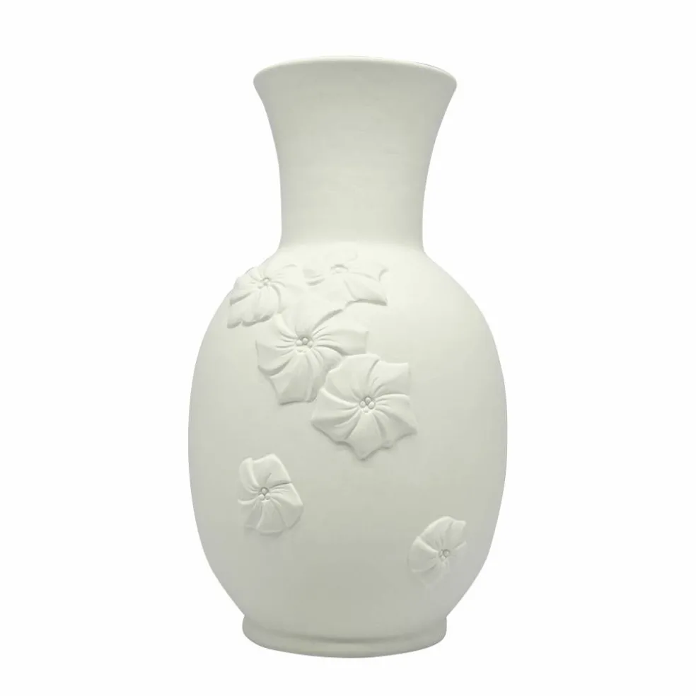 8" Embossed Floral DIY Ceramic Vase by Make Market®