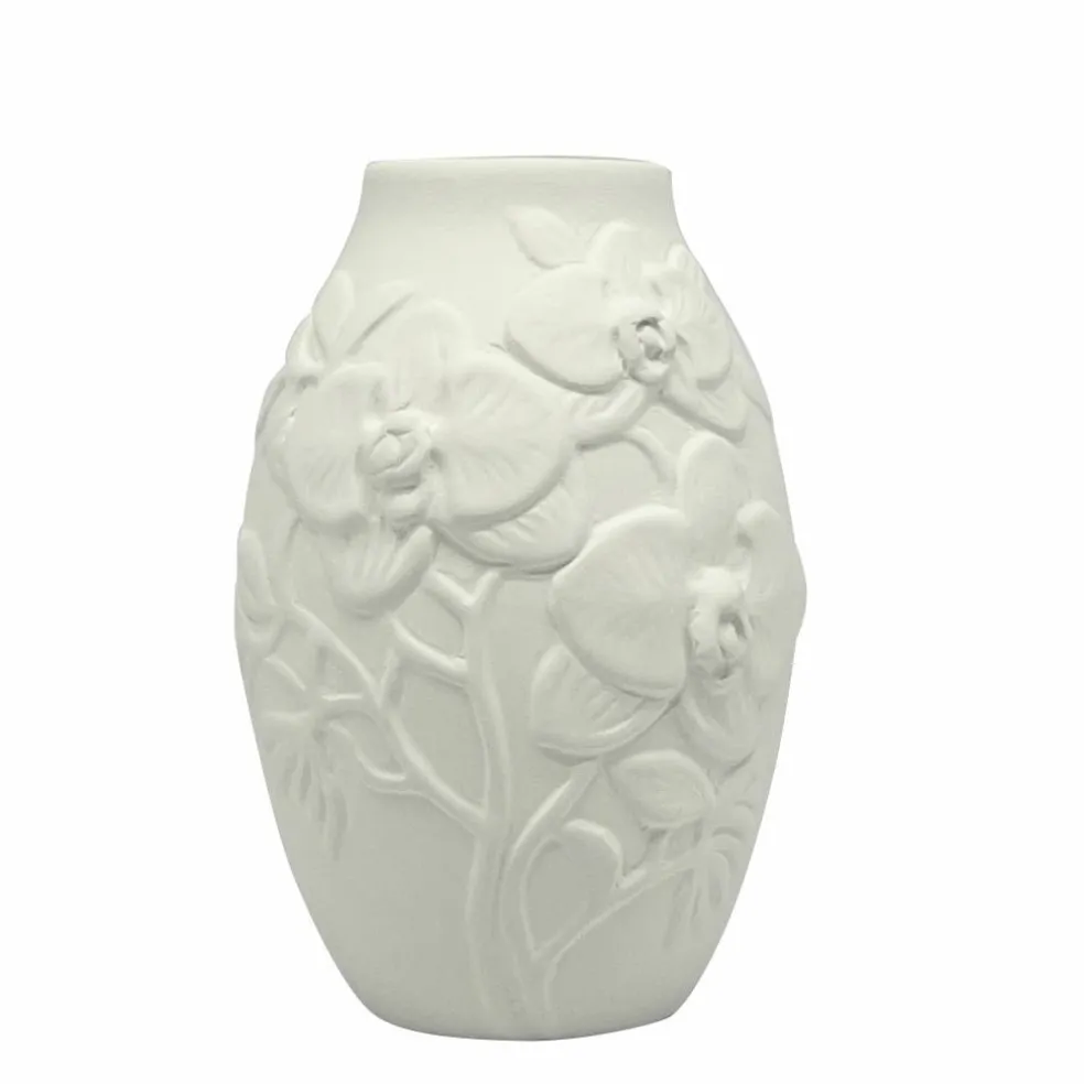 4.25" Embossed Orchid DIY Ceramic Bud Vase by Make Market®