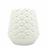 6.25" Embossed Retro Floral DIY Ceramic Vase by Make Market®