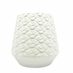 6.25" Embossed Retro Floral DIY Ceramic Vase by Make MarketĀ®
