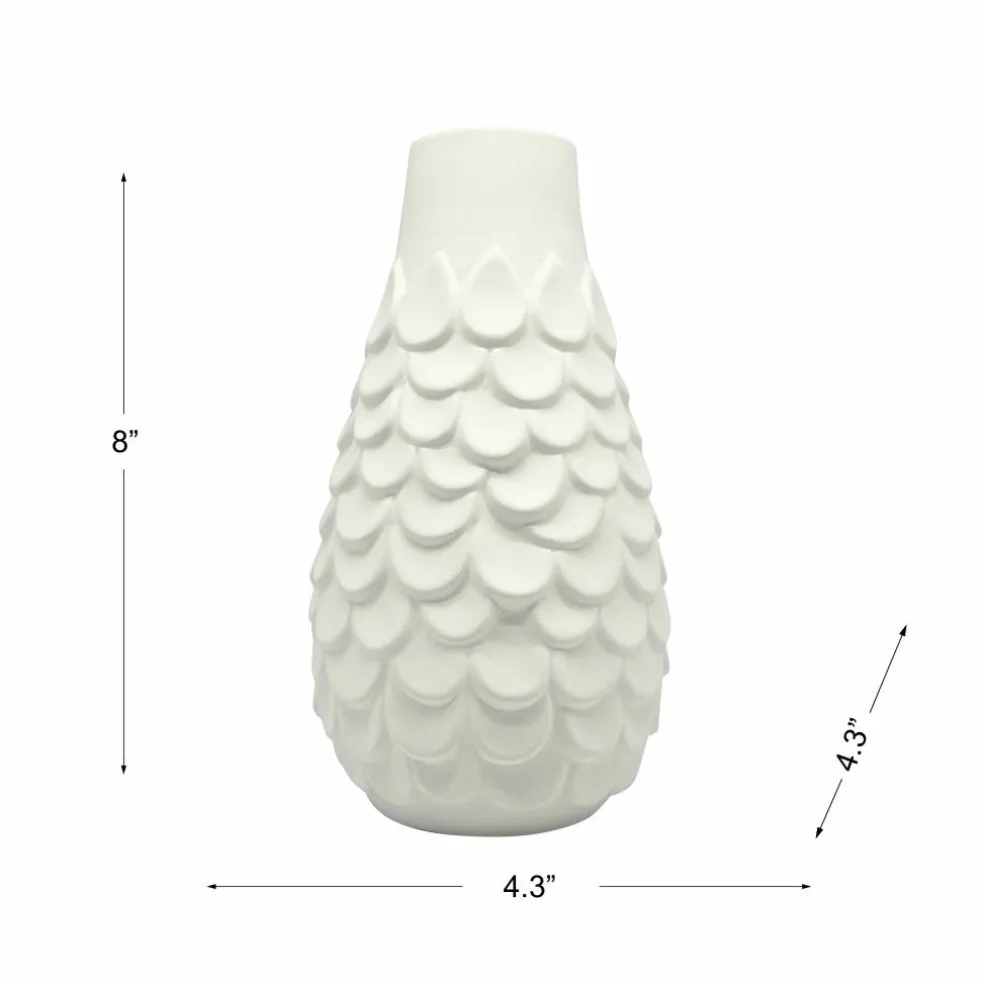 8" Embossed Scale DIY Ceramic Vase by Make Market®