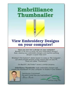 Embrilliance Thumbnailer Software for Mac and PC