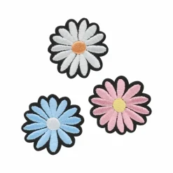 Embroidered Daisy Iron On Patches, 3ct. by Make Market®
