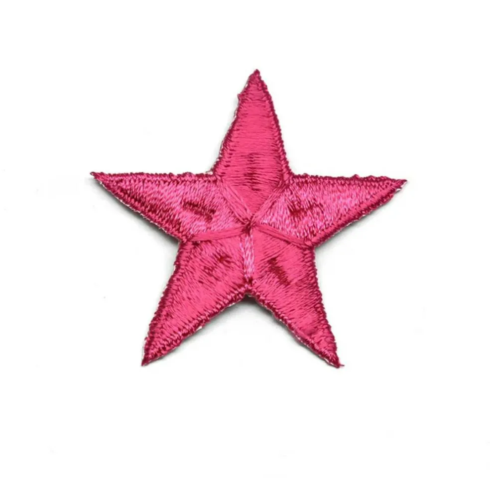 Embroidered Iron On Star Patch Applique for Clothing Bags and DIY Crafts